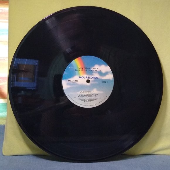 Men Without Hats Folk Of The '80s Part III 1984 Vinyl record MINTY - Picture 3 of 4